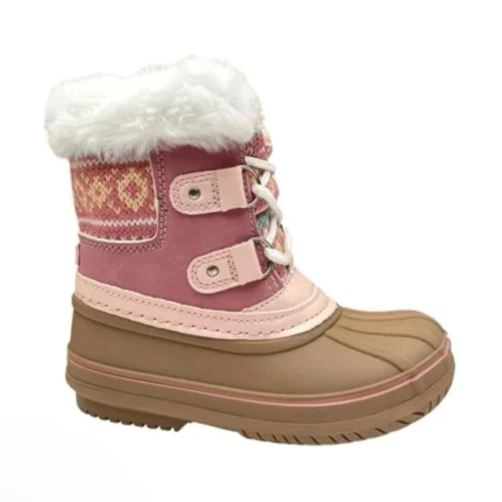 London Fog | Pink Lil Tottenham Toddler Snow Boots